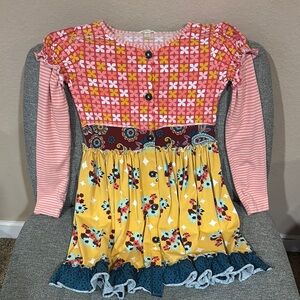 Matilda Jane Floral Pink and Yellow Dress